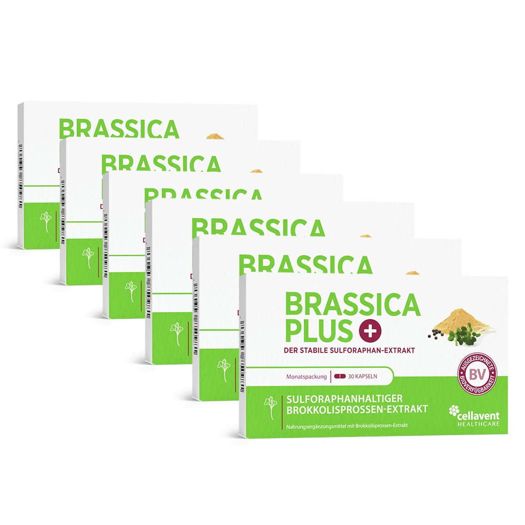 Sulforaphan Brokkolisprossen Kapseln - Brassica PLUS - Cellavent Healthcare