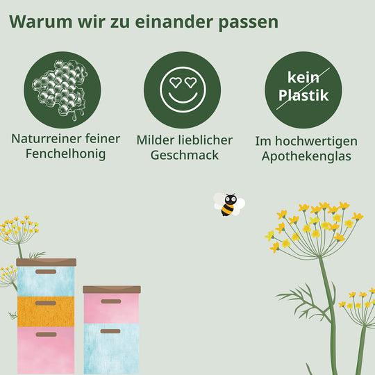 Trio - Set Honige: Manuka, Fenchel & Thymian - Cellavent Healthcare