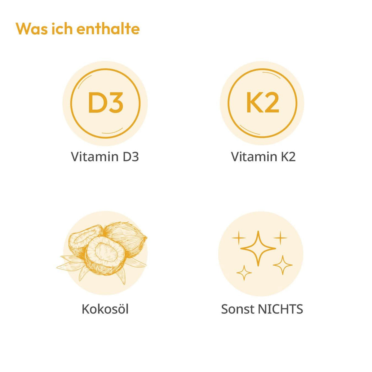 Vitamin D3+K2 Spray für Kinder, Inhaltsstoffe