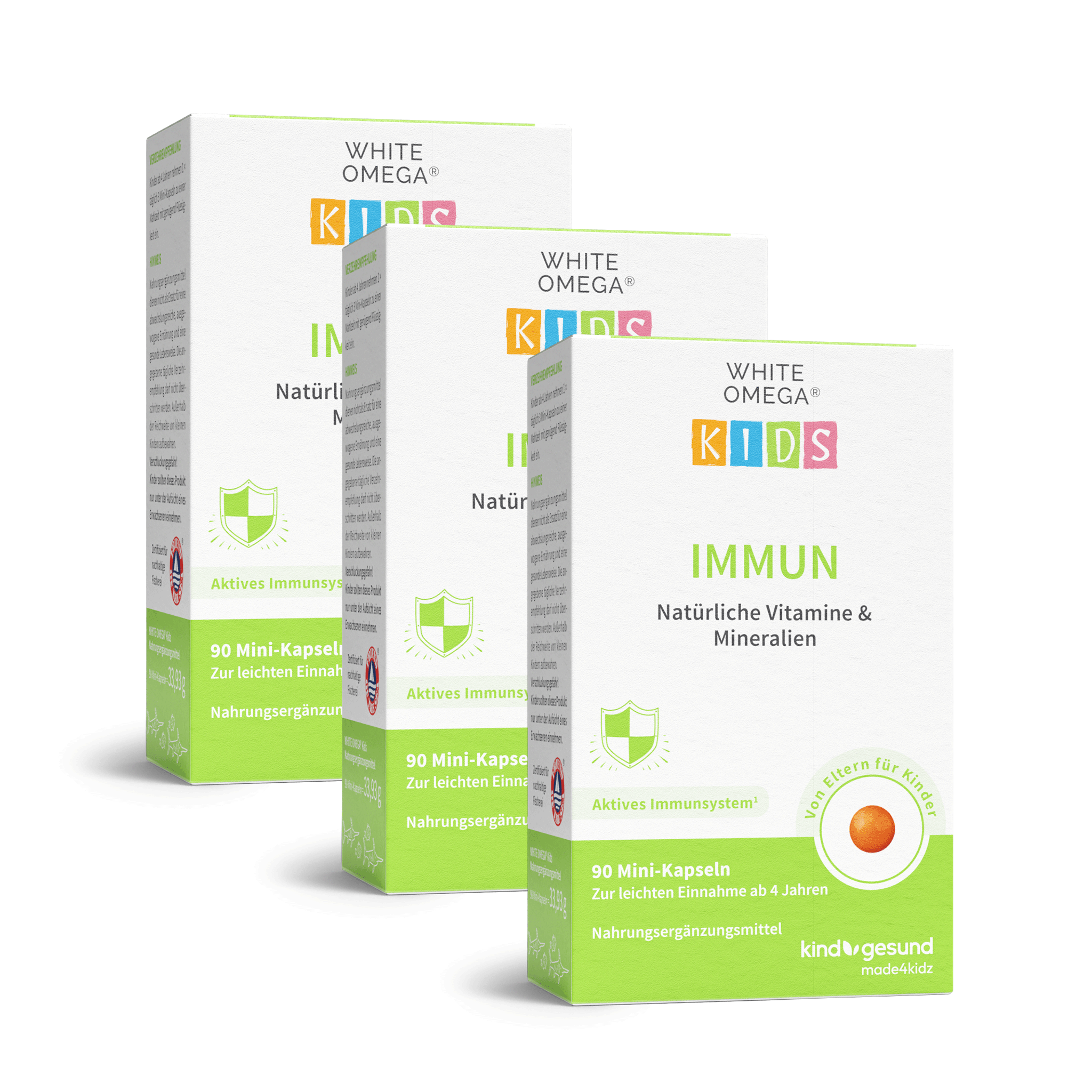 Vitamine für Kinder Immunsystem - WHITE OMEGA® Kids Immun - Cellavent Healthcare