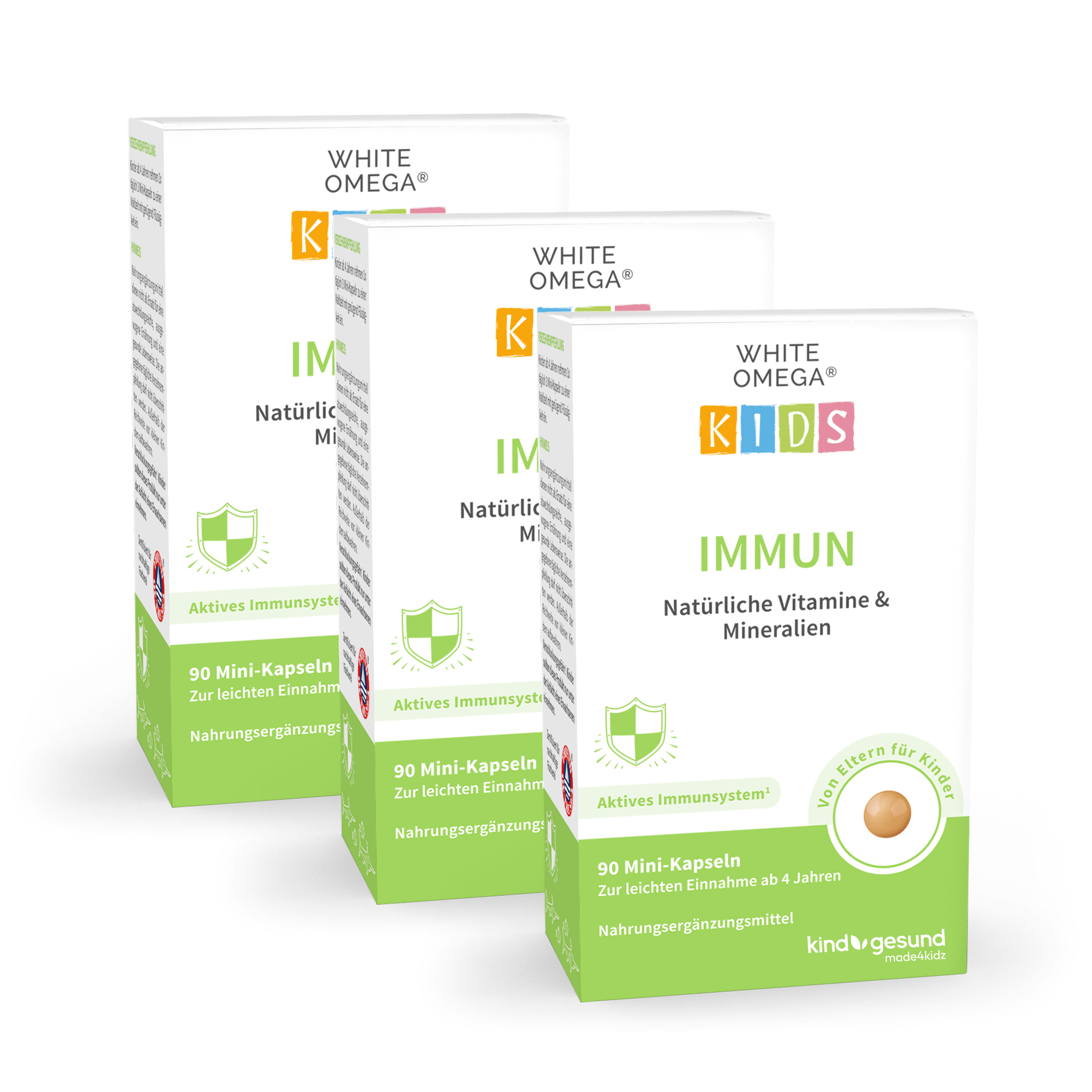 Vitamine für Kinder Immunsystem - WHITE OMEGA® Kids Immun - Cellavent Healthcare