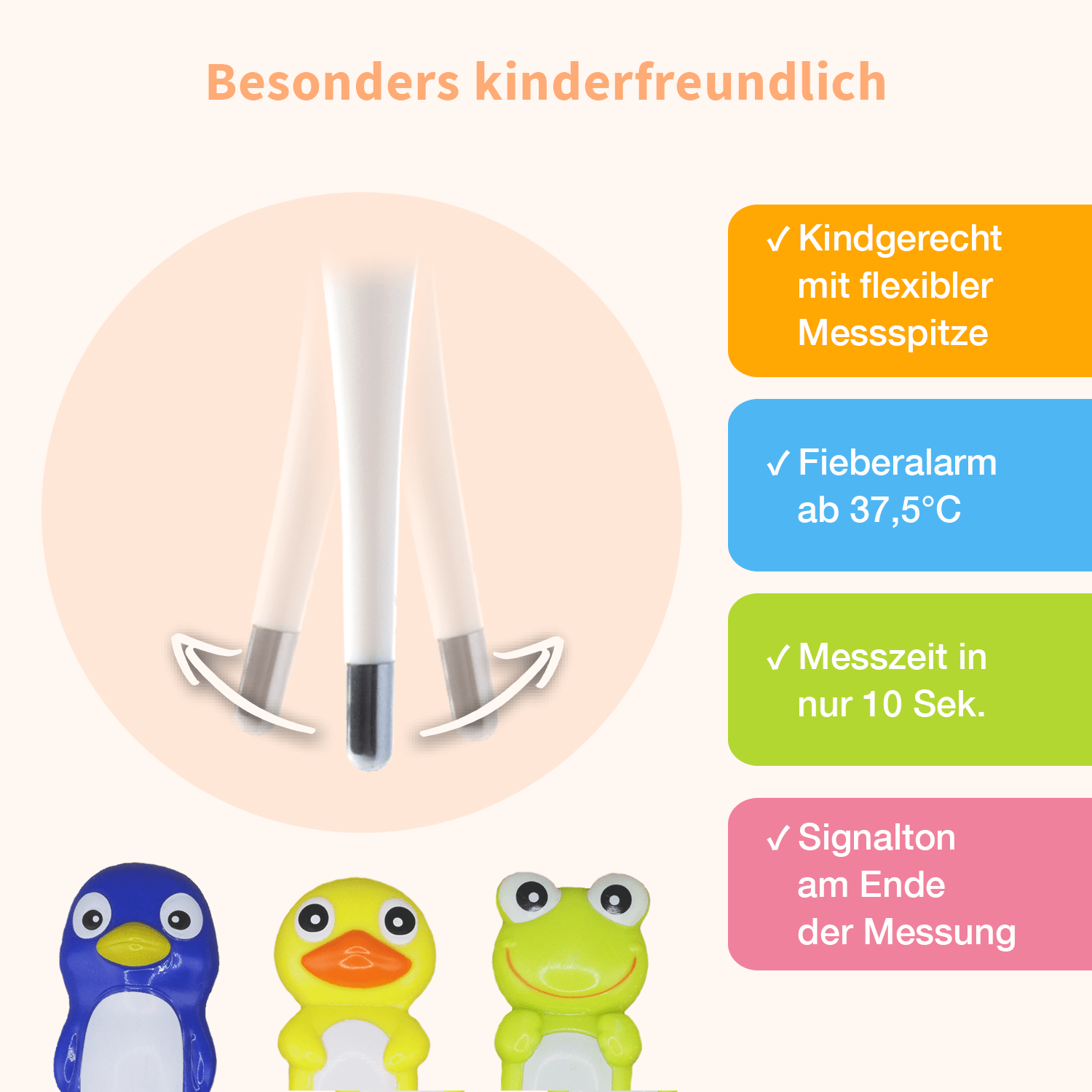 Digitales Fieberthermometer für Kinder - Cellavent Healthcare