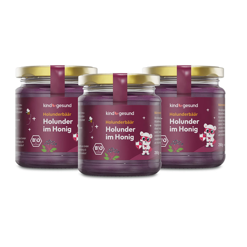 Bio-Holunder im Honig - kindgesund® - kindgesund - Natürliche und gesunde Produkte für Kinder