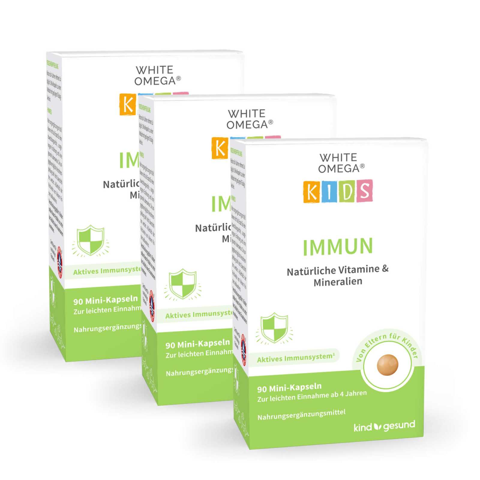 Vitamine für Kinder Immunsystem - WHITE OMEGA® Kids Immun - Cellavent Healthcare