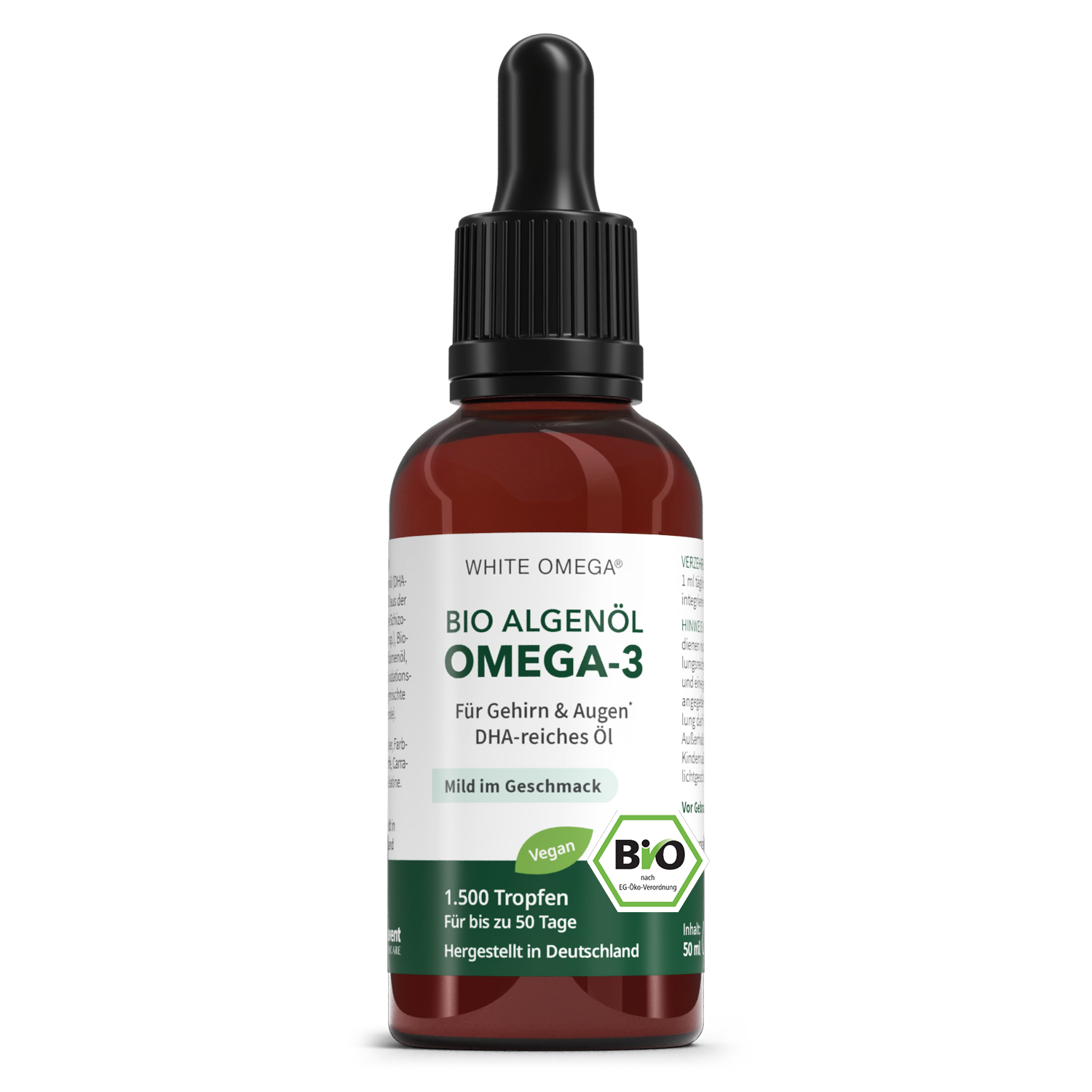 White Omega® Bio-Algenöl Tropfen