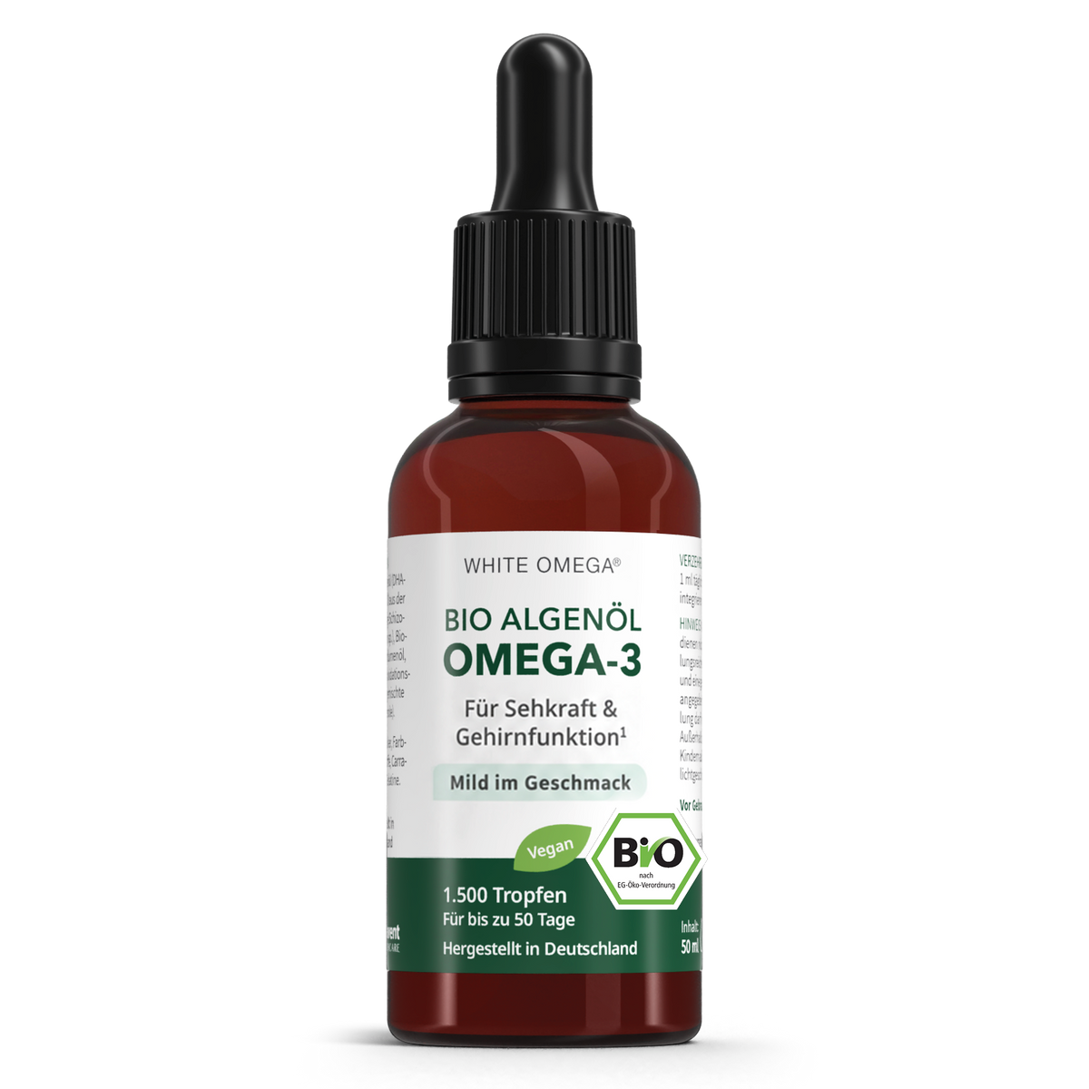 White Omega® Bio-Algenöl Tropfen