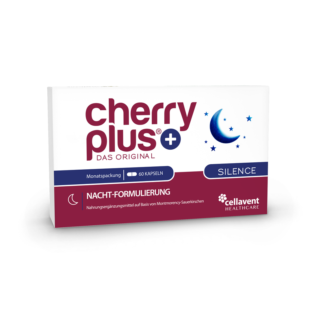 Vorderseite der Cherry PLUS Silence Kapseln-Verpackung