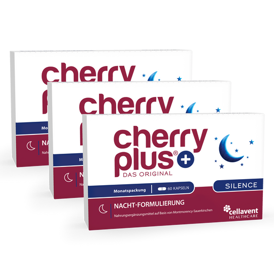 Cherry PLUS Silence 3er-Pack - drei mal Kapseln-Verpackung von vorne