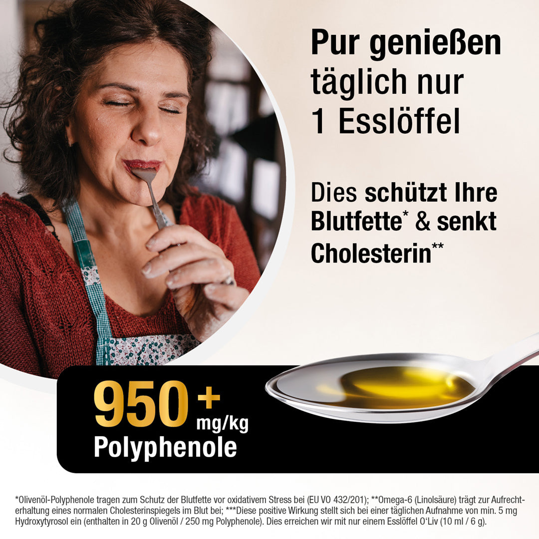 Ultra High Phenolic Olivenöl - O'Liv PLUS - Cellavent Healthcare