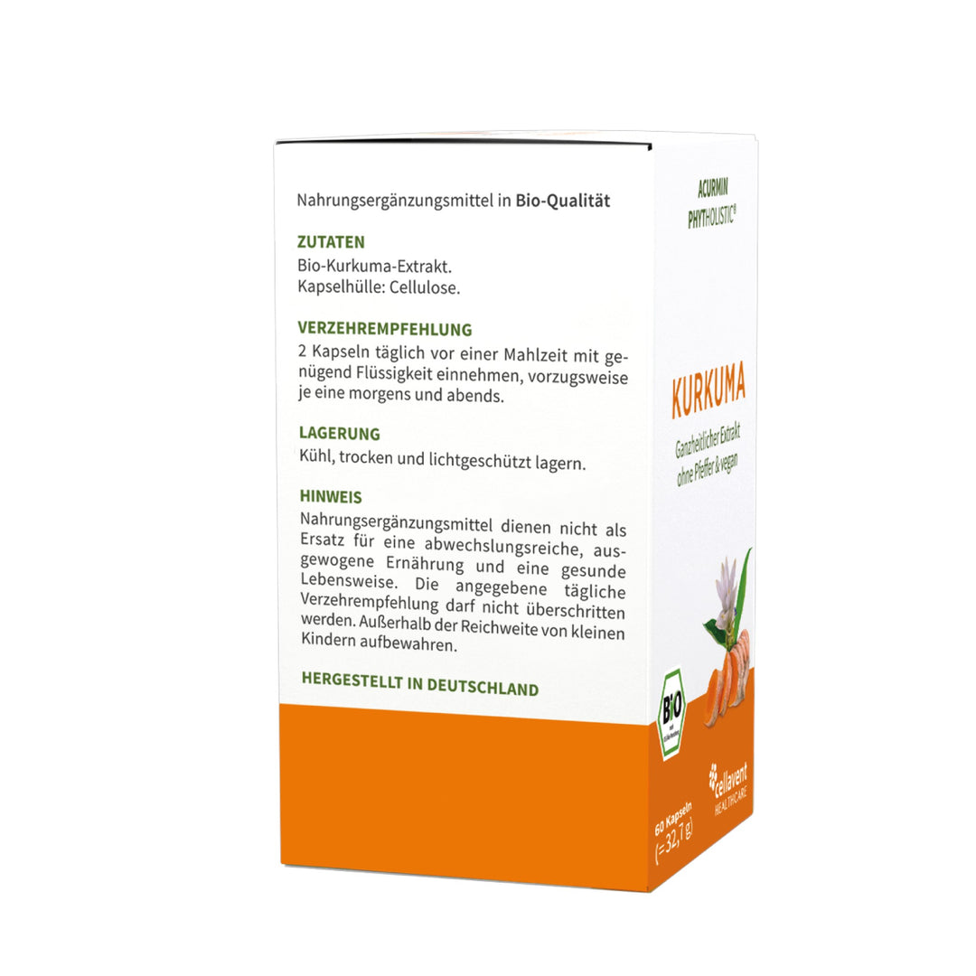 Acurmin Phytholistic Verpackung von der Seite