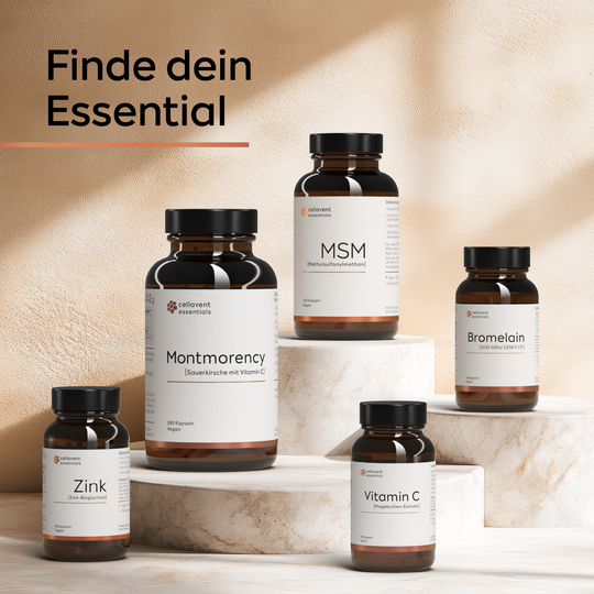 Finde dein Essential - Essential Produkten auf Podesten