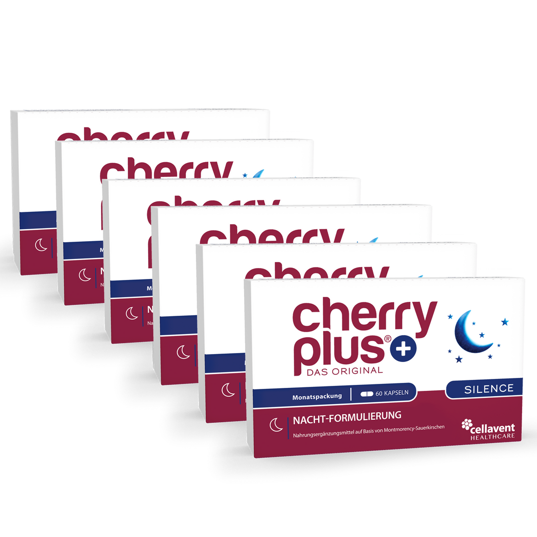 Cherry PLUS Silence 6er-Pack - sechs mal Kapseln-Verpackung von vorne