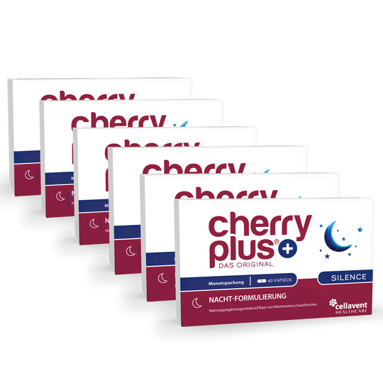 Cherry PLUS Silence 6er-Pack - sechs mal Kapseln-Verpackung von vorne