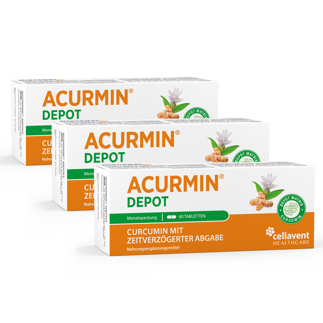 Acurmin DEPOT 3er Verpackungen von der Vorderseite