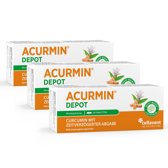 Acurmin DEPOT 3er Verpackungen von der Vorderseite