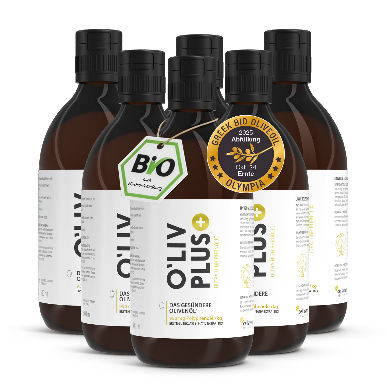 Ultra High Phenolic Olivenöl - O'Liv PLUS - Cellavent Healthcare