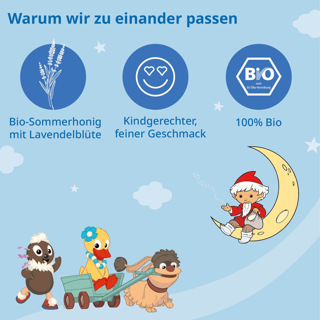 Bio-Sandmännchen Abendgruß Honig für Kinder