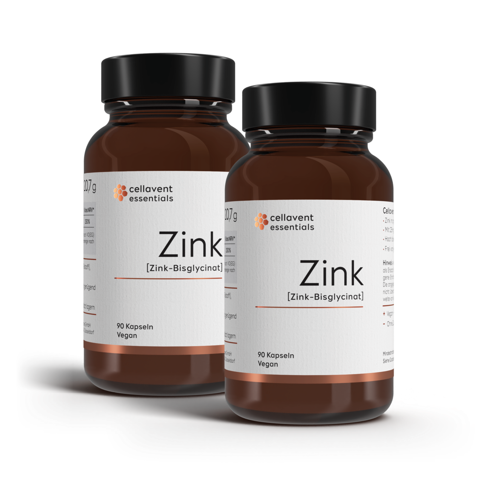 Zink Kapseln [Zink-Bisglycinat] | Cellavent essentials