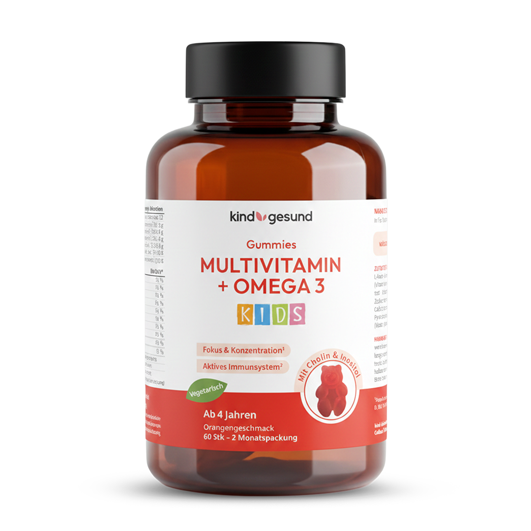 Multivitamin + Omega 3 Gummies - WHITE OMEGA Kids - Cellavent Healthcare