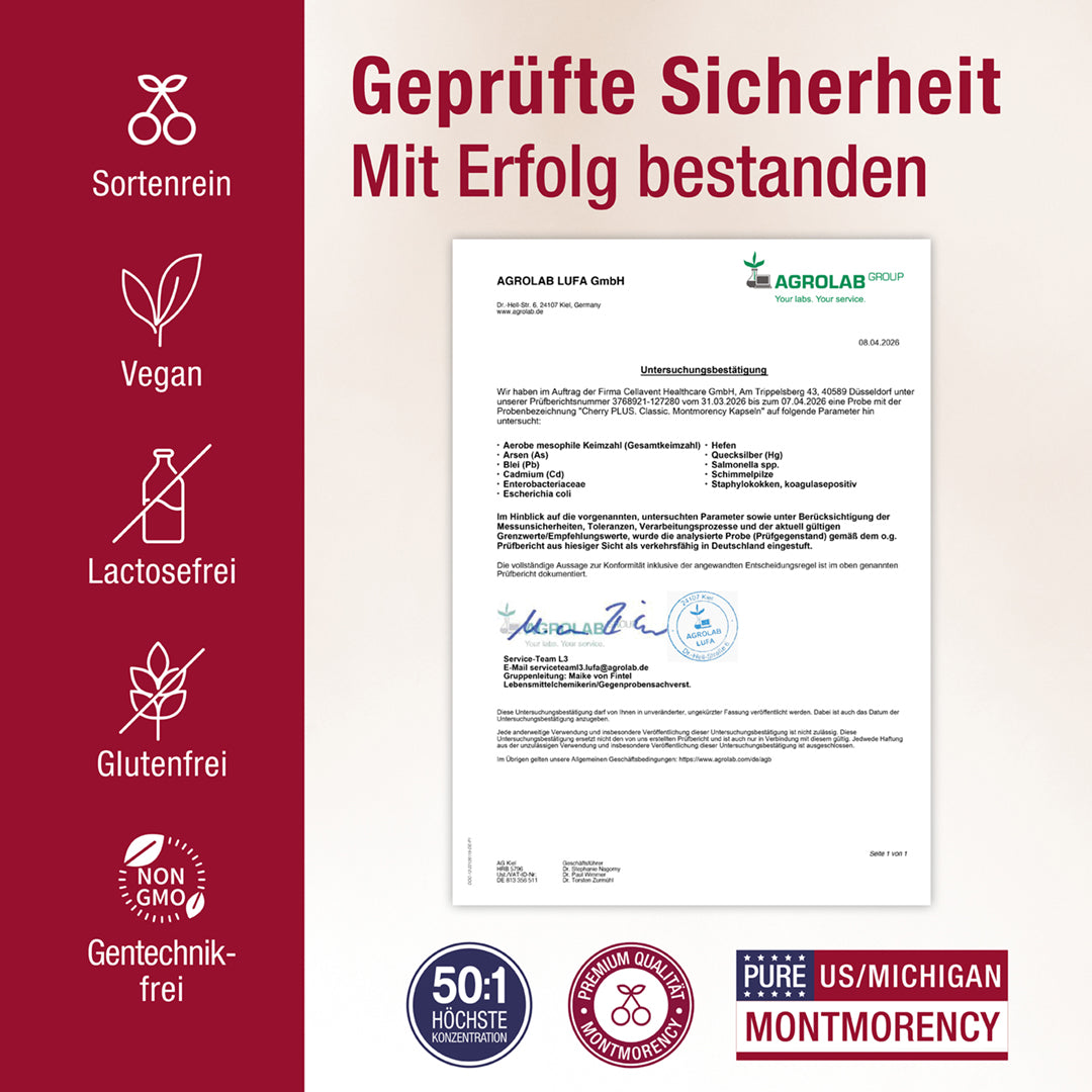 Montmorency Sauerkirsche Kapseln - Cherry PLUS