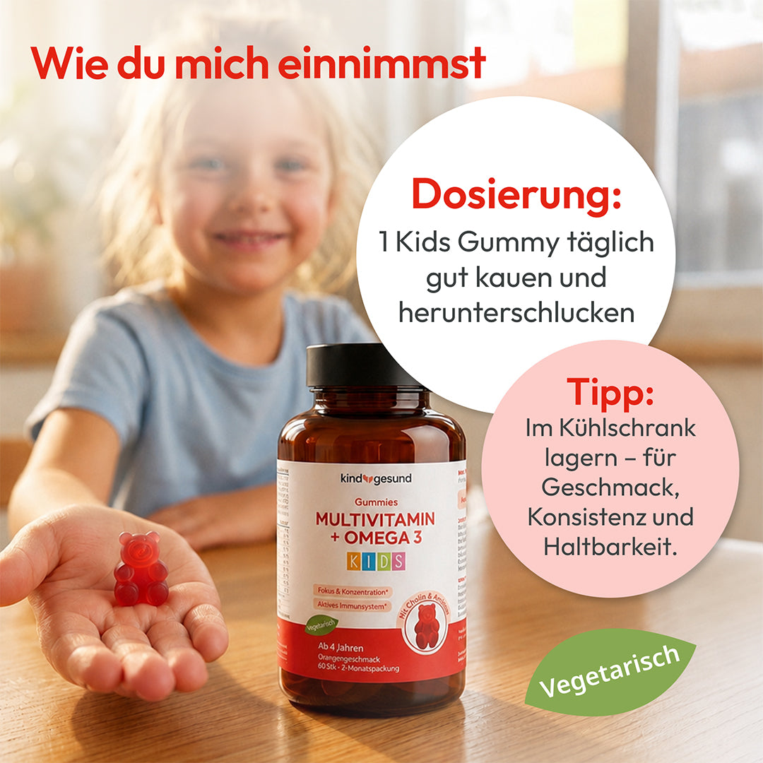 Multivitamin + Omega 3 Gummies - WHITE OMEGA Kids - Cellavent Healthcare