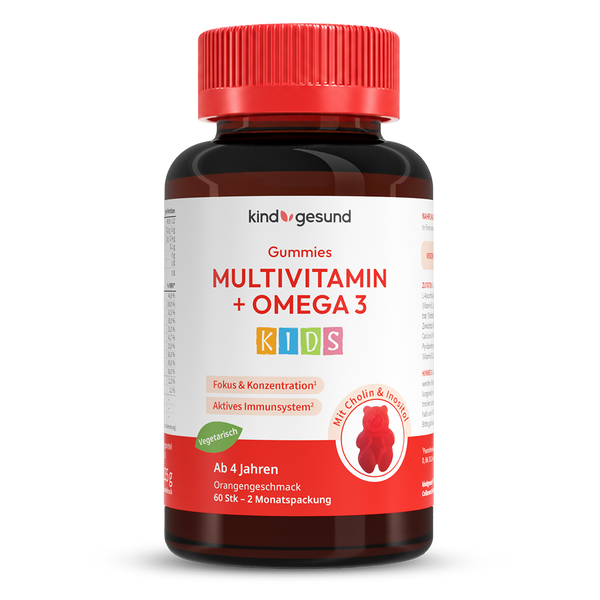 Multivitamin + Omega 3 Gummies - WHITE OMEGA Kids - Cellavent Healthcare