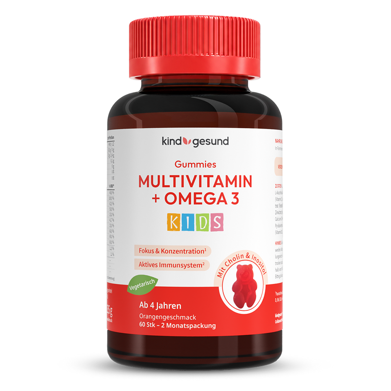 Multivitamin + Omega 3 Gummies - WHITE OMEGA Kids - Cellavent Healthcare