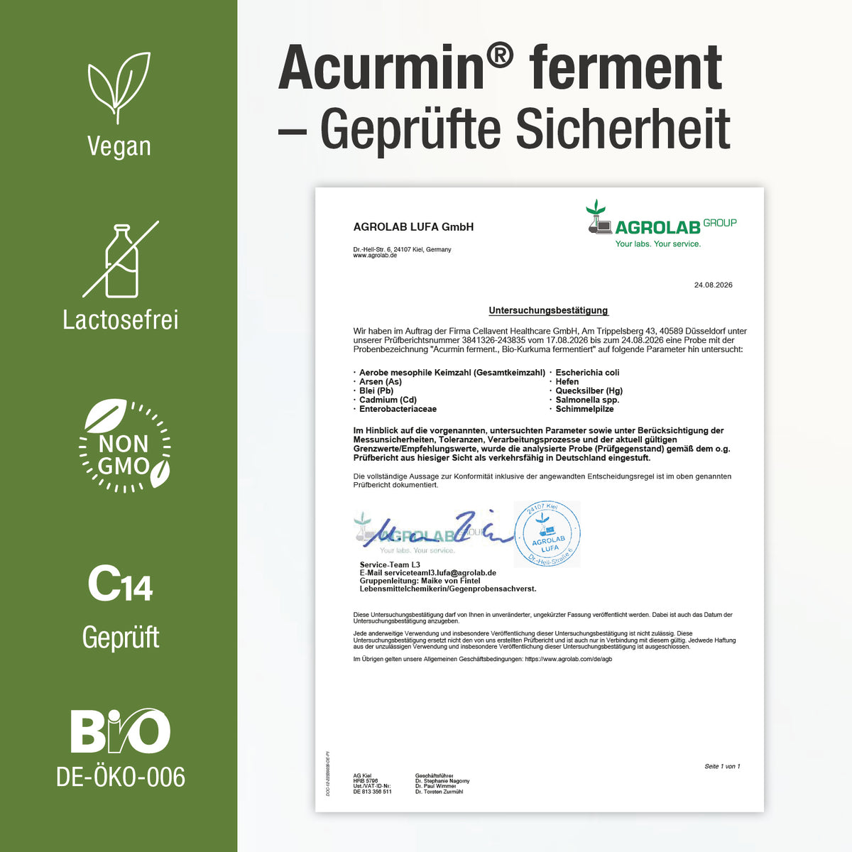 Fermentiertes Bio Kurkuma - Pulver – Acurmin ferment - Cellavent Healthcare