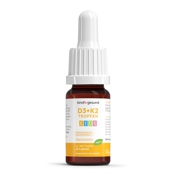 Vitamin D3+K2 Tropfen für Kinder - Cellavent Healthcare