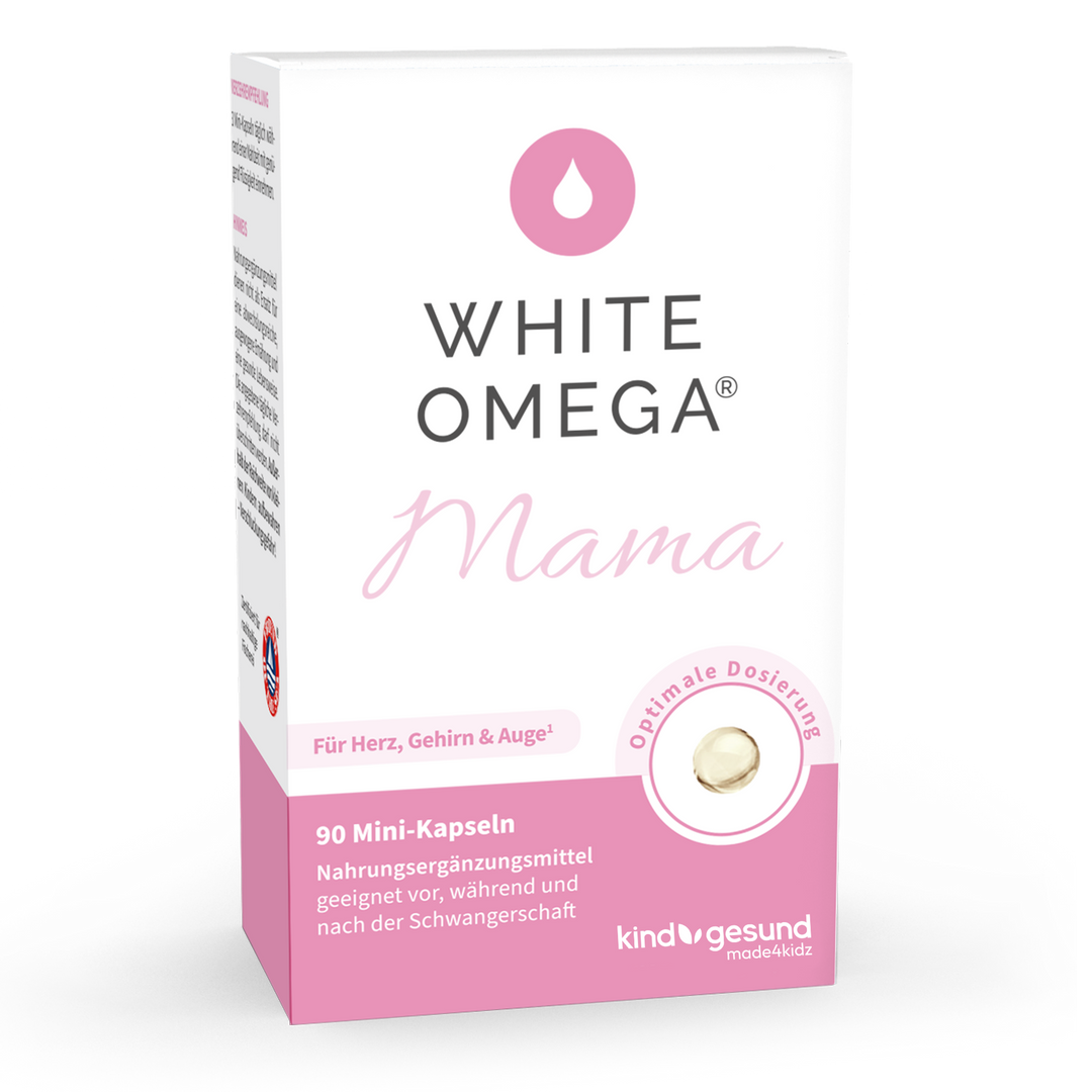 White Omega Mama Verpackung Vorderseite