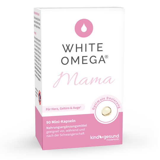 White Omega Mama Verpackung Vorderseite