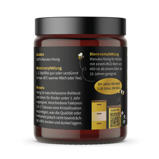 Manuka honey for children 400 MGO - kindgesund