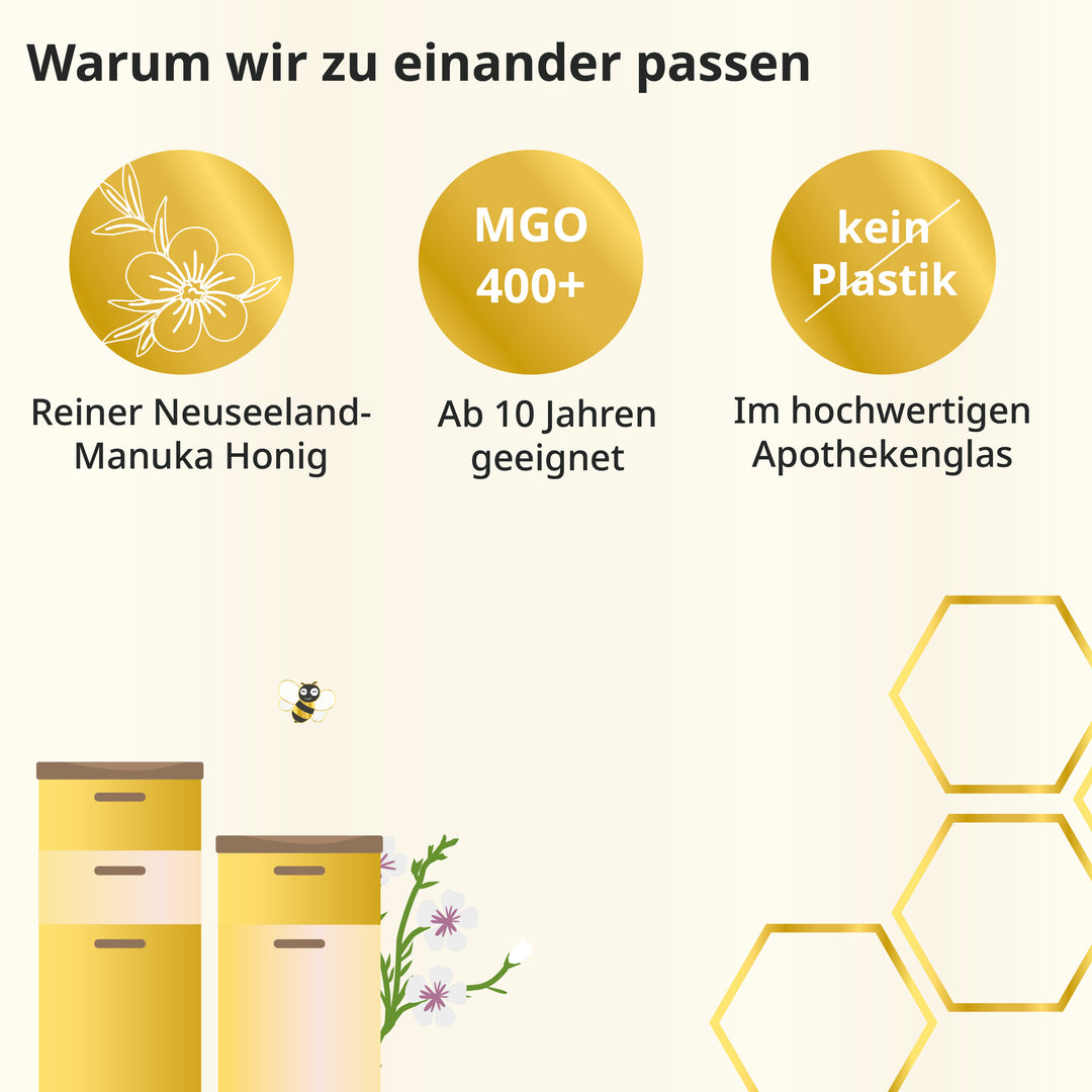 Manuka Honig für Kinder 400 MGO - kindgesund