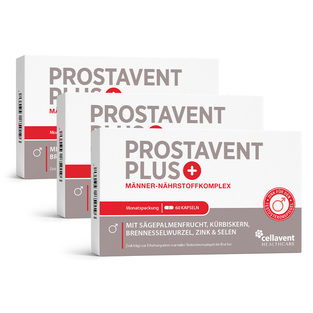 Prostavent PLUS - Nahrungsergänzungsmittel mit Pflanzenextrakten, Zink und Selen