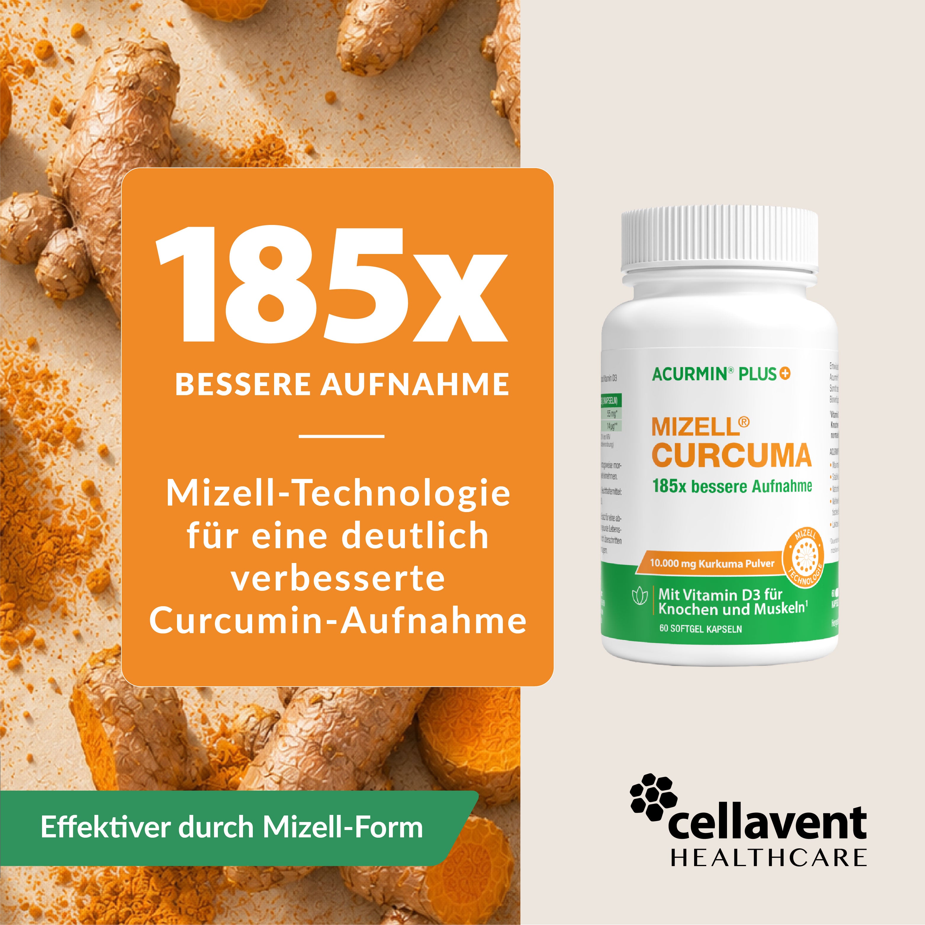 Acurmin PLUS in der Dose - Cellavent Healthcare