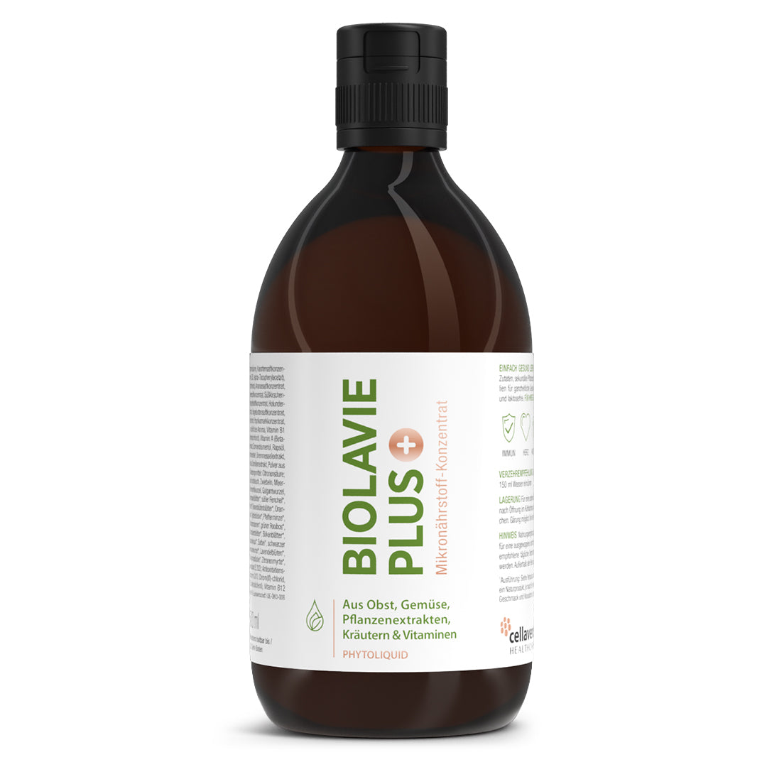 Biolavie PLUS Multinährstoff-Saftkonzentrat, 500-ml-Flasche von Cellavent