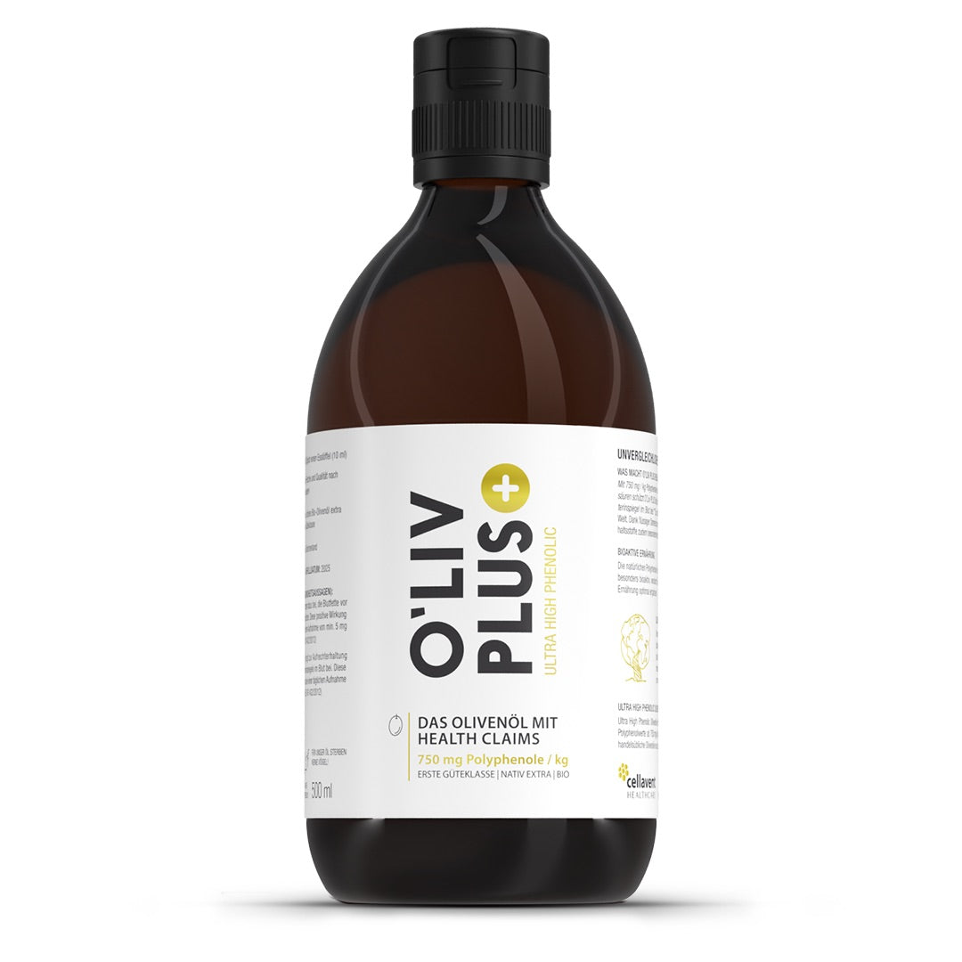 Bestes Olivenöl, O'Liv PLUS Flasche Front