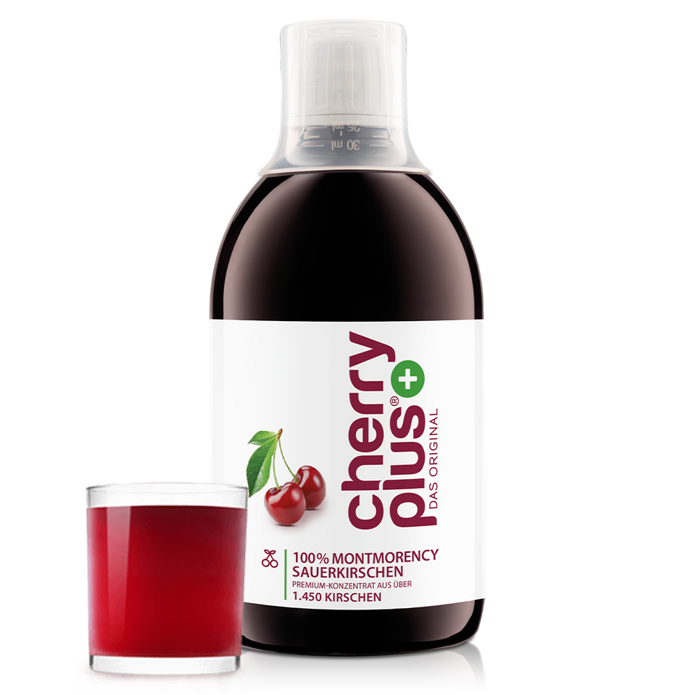 Cherry PLUS Konzentrat Flasche mit gefüllter Dosierkappe