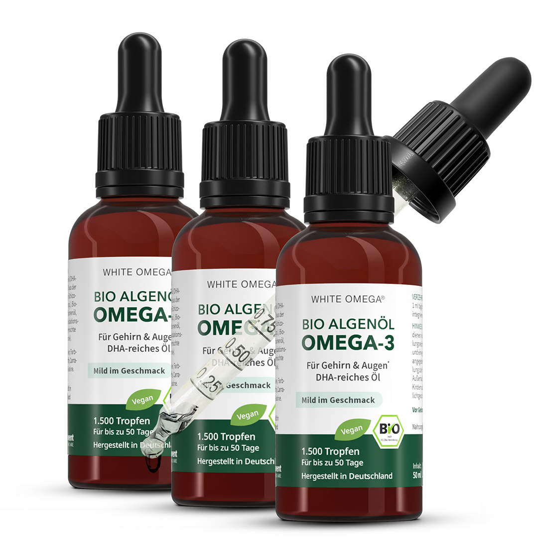 White Omega® Bio-Algenöl Tropfen