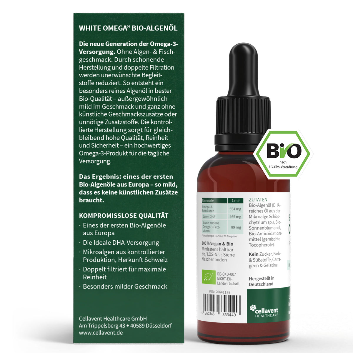 White Omega® Bio-Algenöl Tropfen