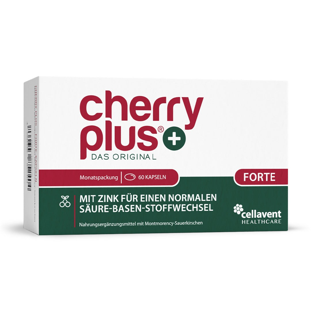 Verpackung Cherry PLUS Forte Front Montmorency Kapseln Front