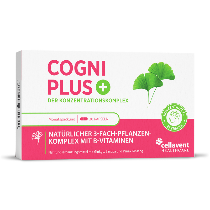Ginkgo capsules with Bacopa &amp; Ginseng – Cogni PLUS