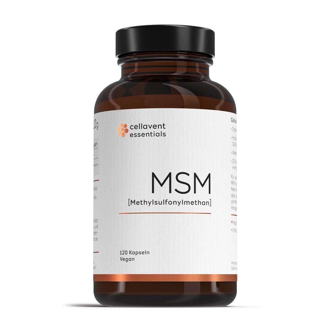 Glas Essentials MSM-Kapseln Front