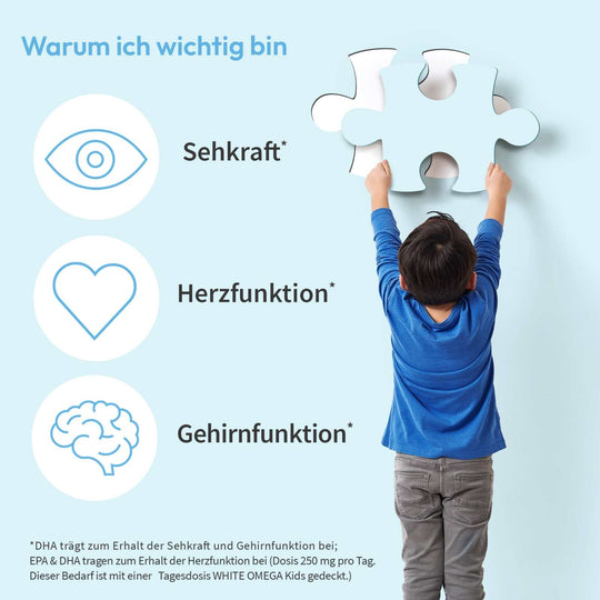 DHA trägt zum Erhalt der Sehkraft und der Gehirnfunktion bei