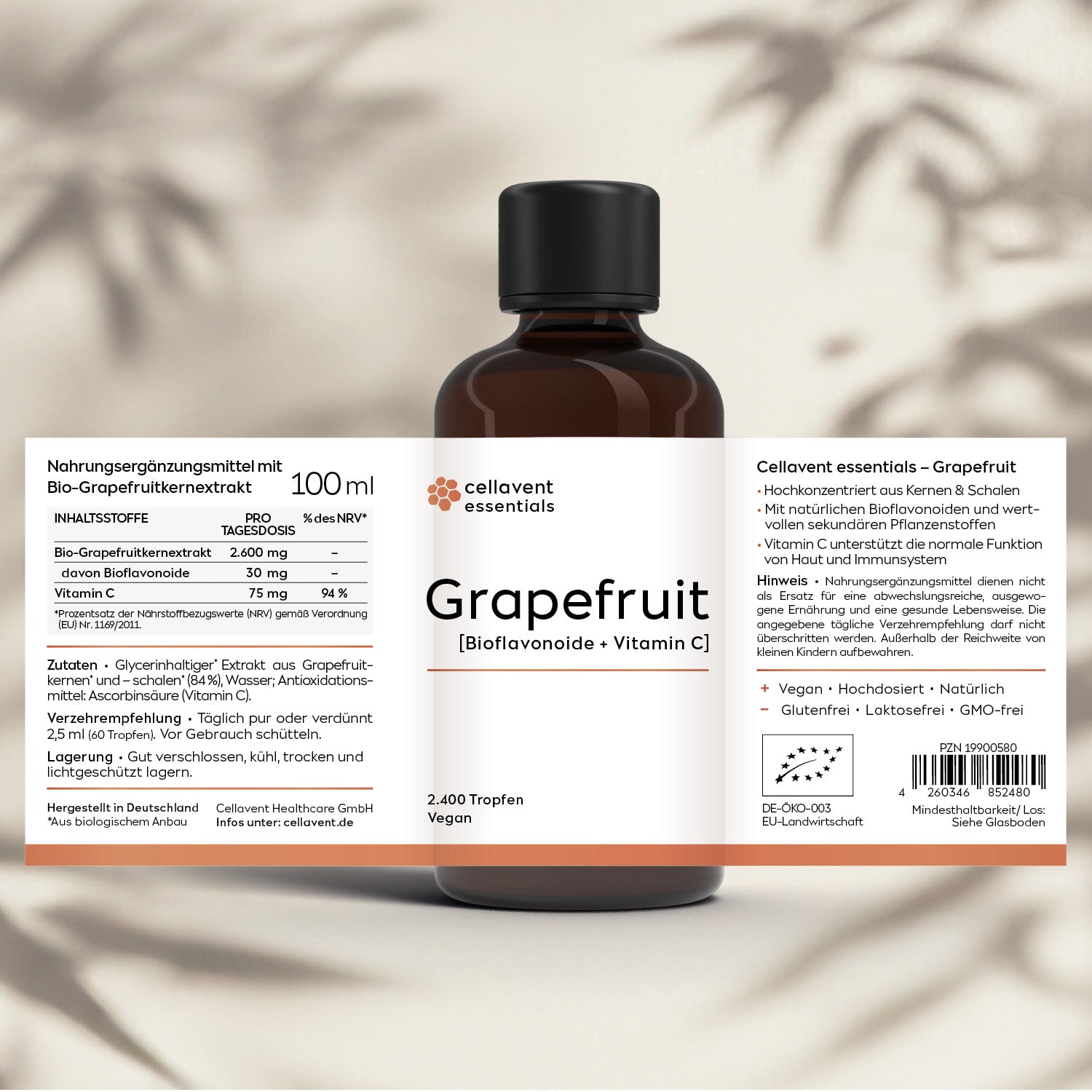 Grapefruit Tropfen [Bioflavonoide + Vitamin C] - Cellavent essentials - Cellavent Healthcare