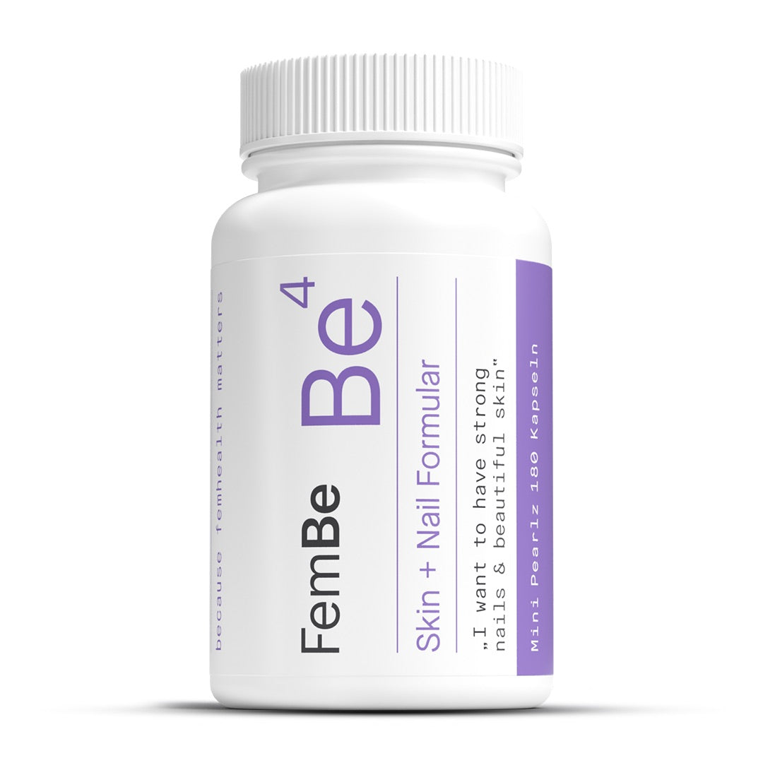 FemBe Skin + Nail Formular, haut haare, Nägel Kapseln für Frauen, Dose und Kapseln
