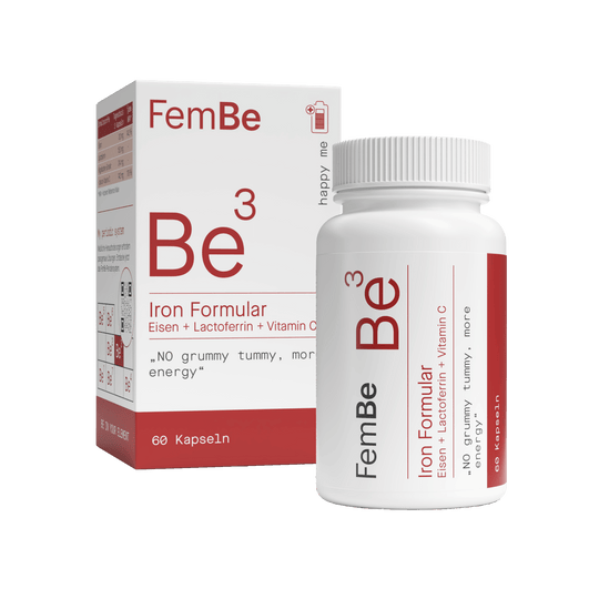 FemBe Iron Formular Verpackung und Produkt mit Kapseln