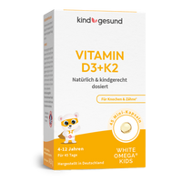 Vitamin D3+K2 für Kinder mit Omega - 3 - WHITE OMEGA® Kids - Cellavent Healthcare