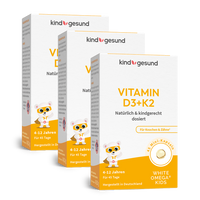 Vitamin D3+K2 für Kinder mit Omega - 3 - WHITE OMEGA® Kids - Cellavent Healthcare