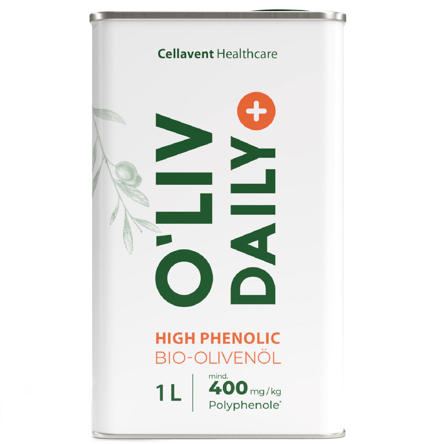 Organic Olive Oil, 400+ mg/kg Polyphenols: O'Liv Daily 1 L
